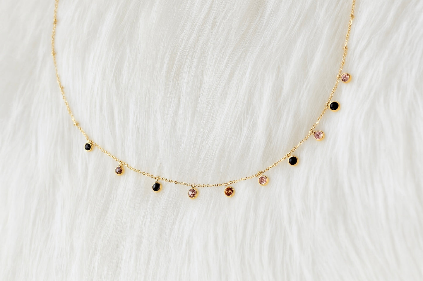 LuxeStone Droplet AntiTarnish Necklace